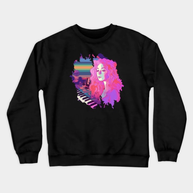 Melodic Canvas Crewneck Sweatshirt by Pixy Official